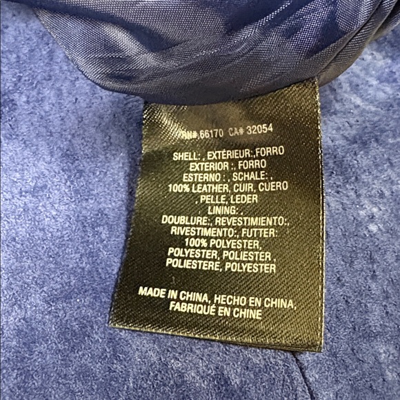 Anthropologie Suede Leather Mini Skirt Blue Size 2 - Picture 6 of 6